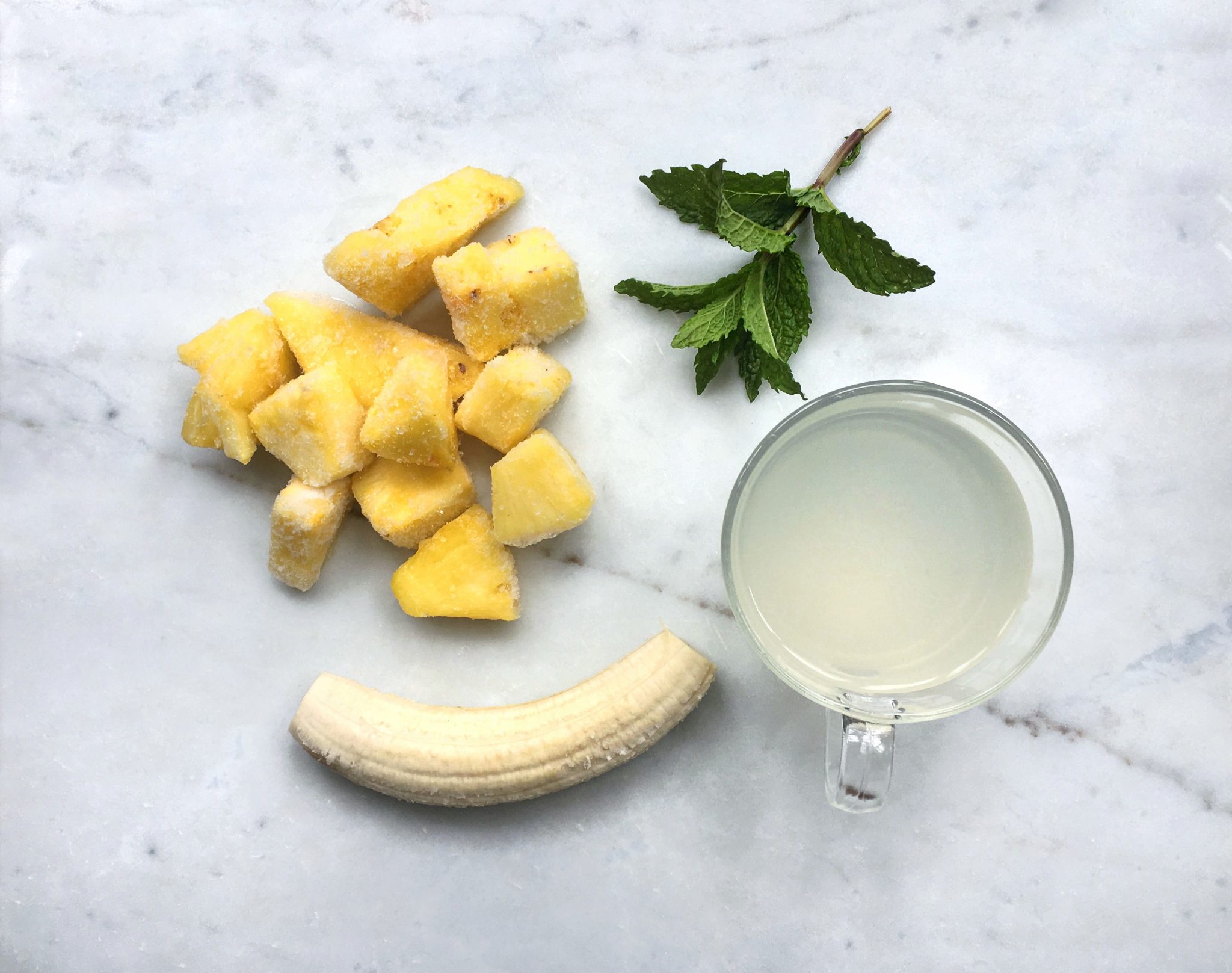 Pineapple Mint Digestive Refresher Smoothie Recipe