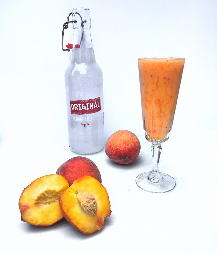 Alcohol free vegan peachy Bellini main