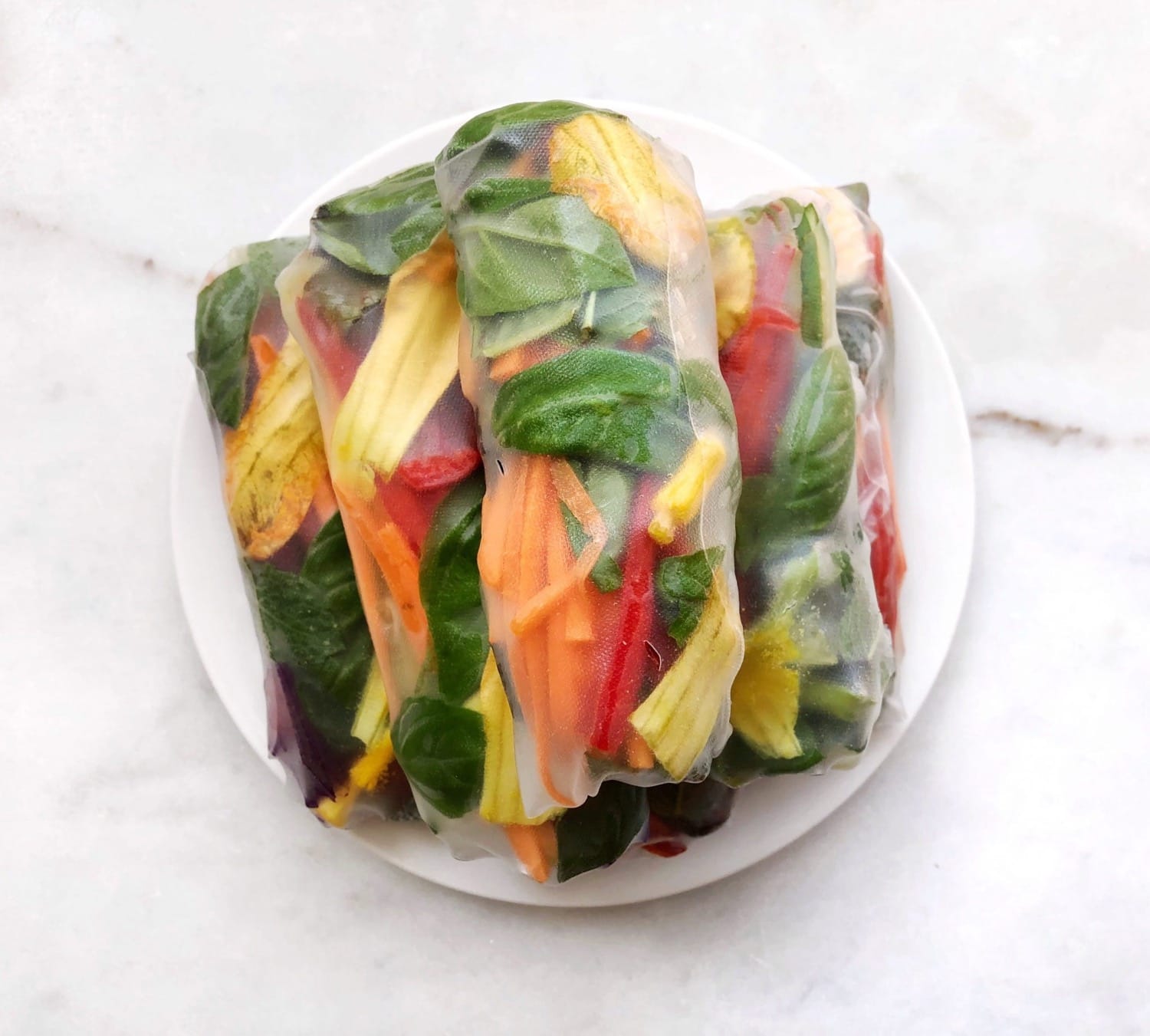 Raw Summer Rainbow Wraps Recipe