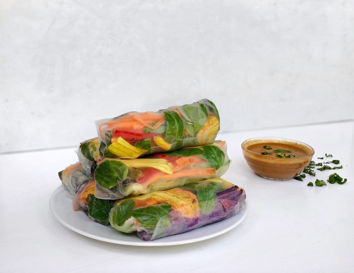 Raw Summer Rainbow Wraps Recipe