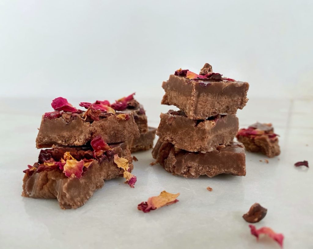 Rose Chocolate Crunch Fudge Recipe