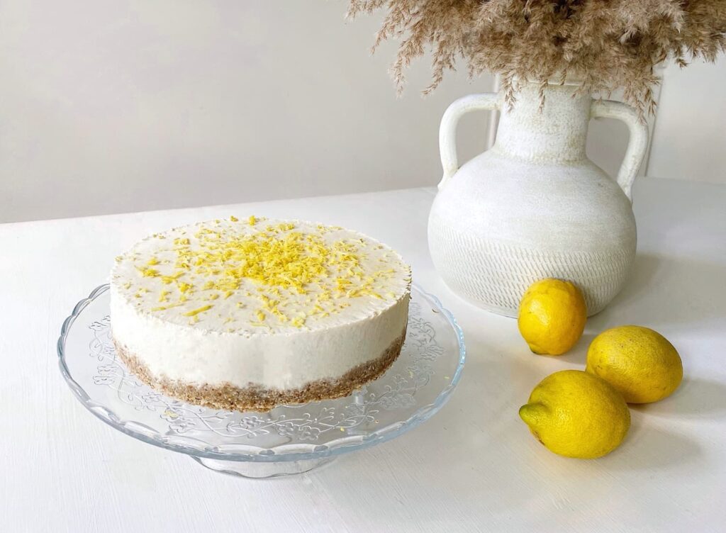 Dairy Free Lemon Cheezecake - Honestly Alessandra