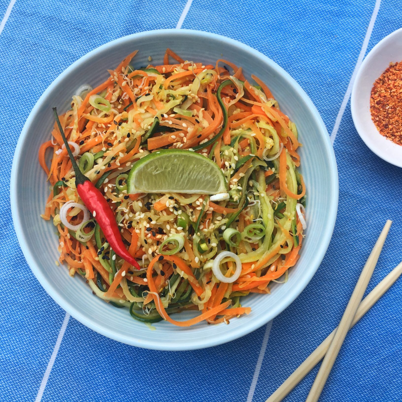 Fresh Zucchini, Carrot Zoodletti Recipe