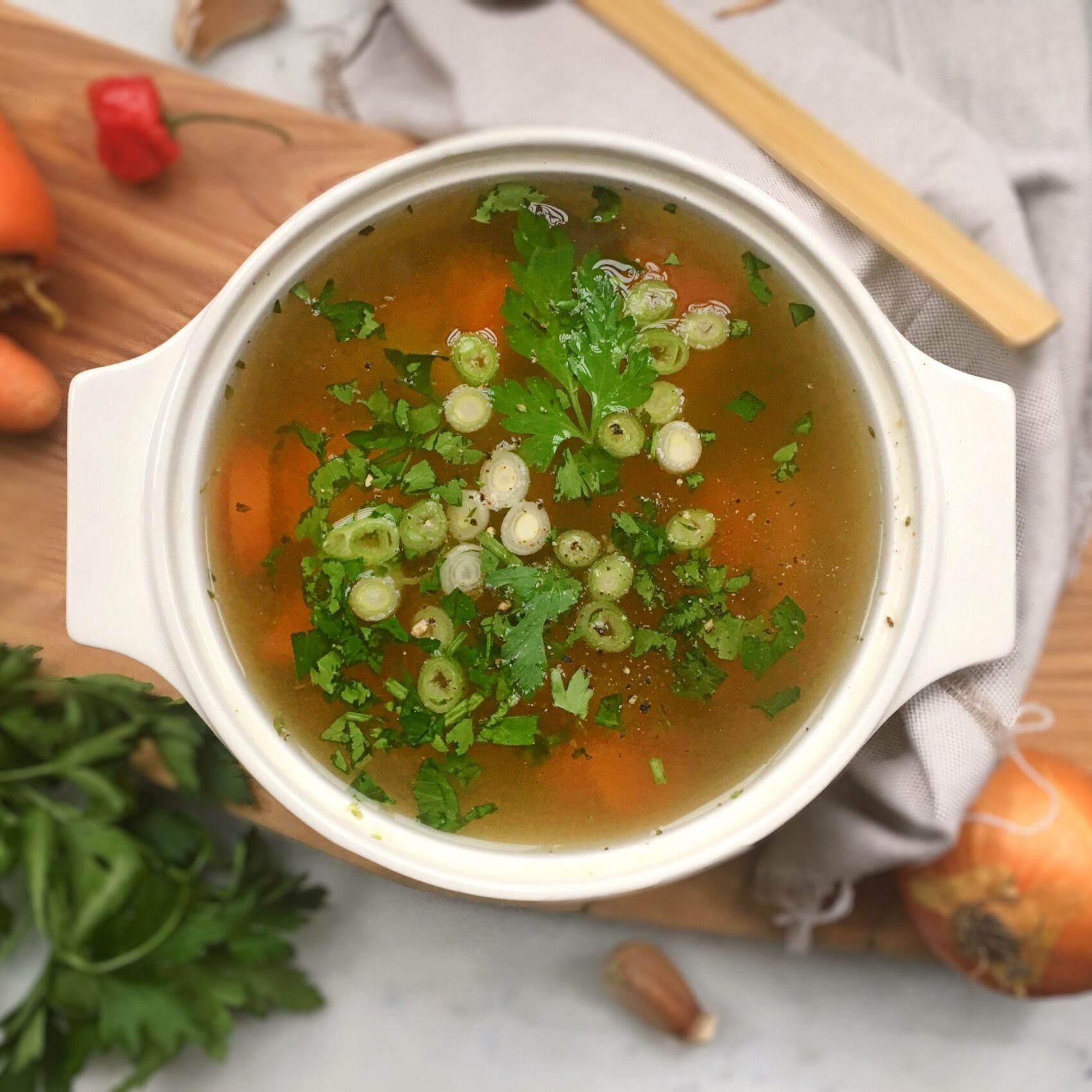 Simple Plant based Winter Veggie Soup Recipe main