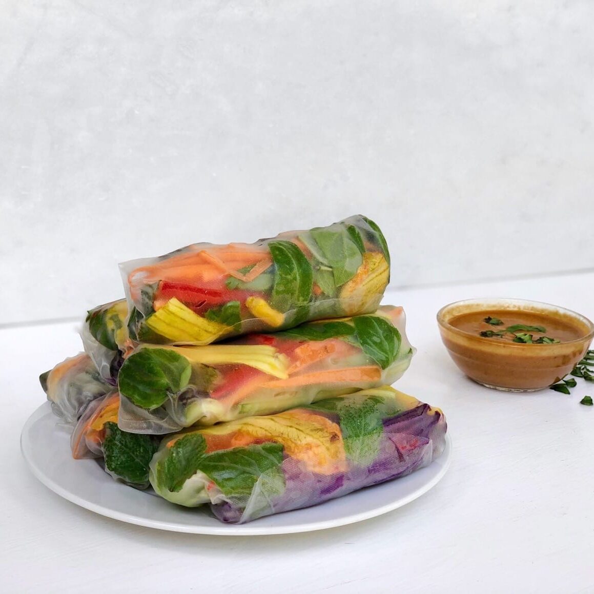 Raw Summer Rainbow Wraps Recipe